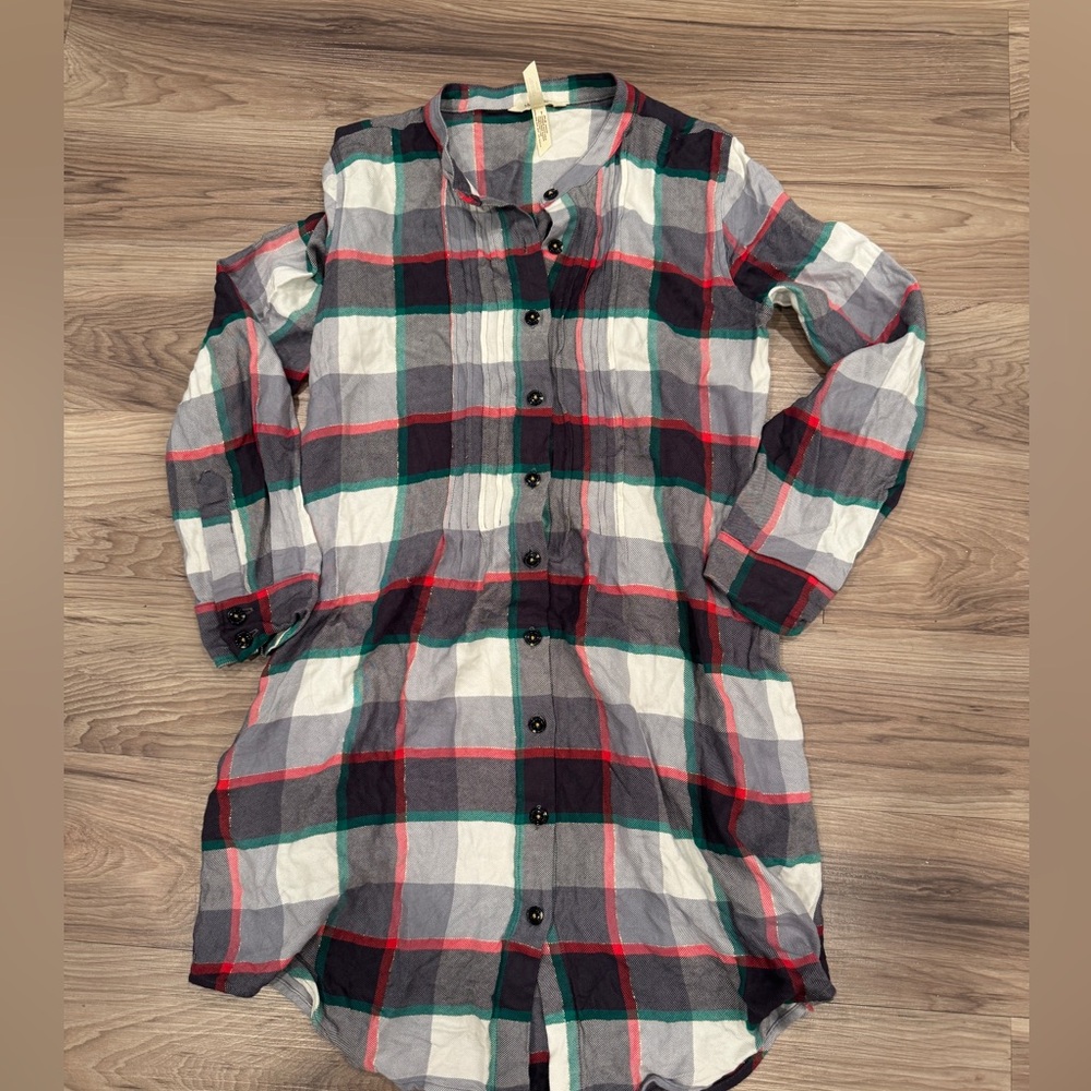 MATILDA JANE Coming To Town Plaid
Shirt Dress Womens medium